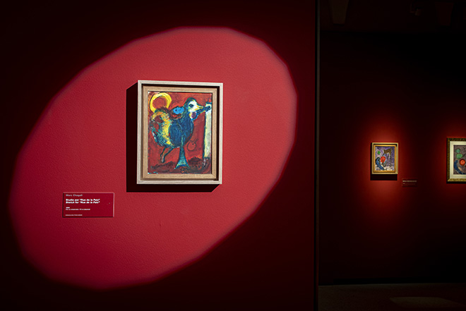CHAGALL, testimone del suo tempo, installation view, Palazzo dei Diamanti, Ferrara