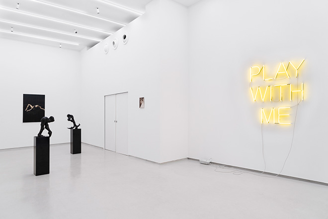 Pain of Pleasure - Christa Joo Hyun D’Angelo, Mads Hyldgaard Nielsen, Sally von Rosen, installation view, Tempesta Gallery. Photo credit: Sarah Indriolo