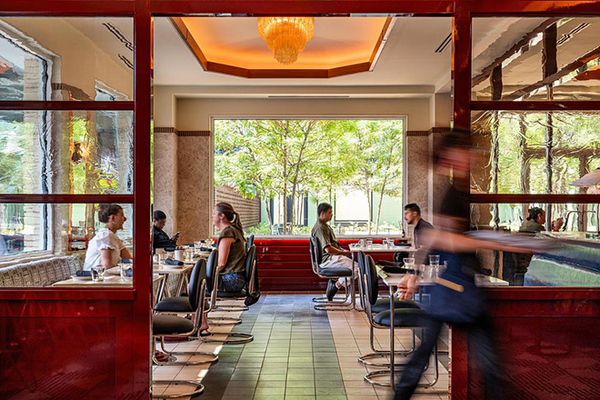 Concrete Amsterdam - Fishtown Urby (Lobby cafe Percy), Philadelphia, USA. Photo credit: Robert Tsai Concrete Amsterdam - Fishtown Urby (Lobby cafe Percy), Philadelphia, USA. Photo credit: Robert Tsai