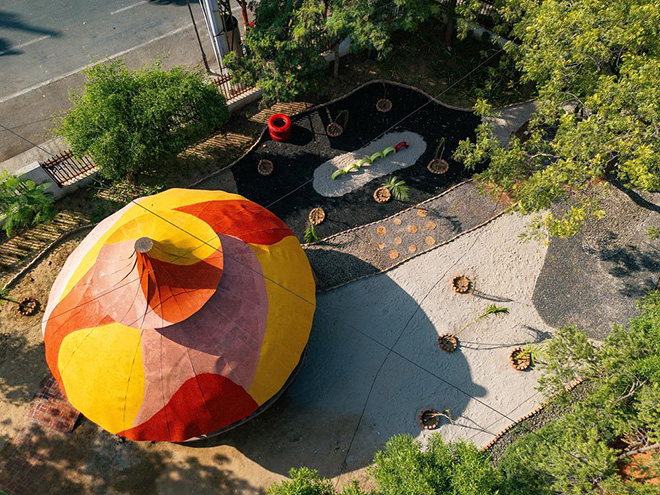 Chakrajeevan Udyan: The Circle of Life Park. Top view of the Park Photo credit: Notebook productions Sarthak
