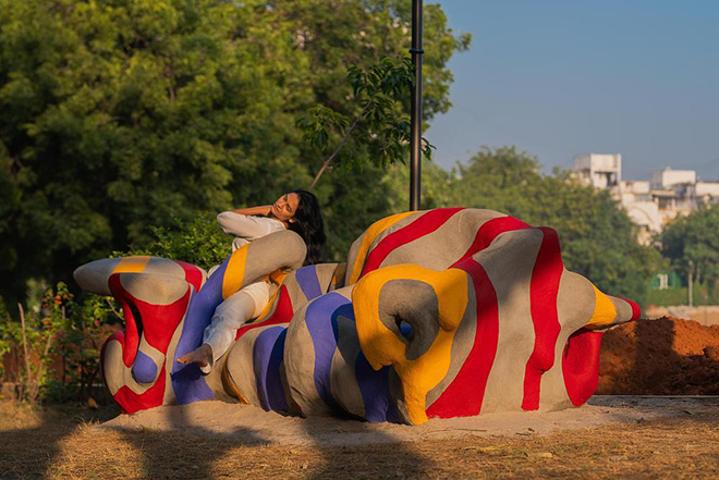 Chakrajeevan Udyan: The Circle of Life Park. Break out Bench. Photo credit: Notebook productions Sarthak