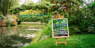 Giverny x LEGO® Art Claude Monet – Bridge over a Pond of Water Lilies