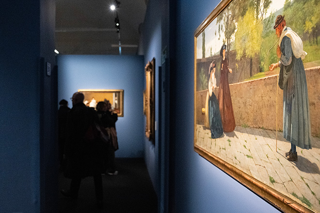 I Macchiaioli - Installation view, Palazzo Reale, Milano. Photo credit: ©julehering