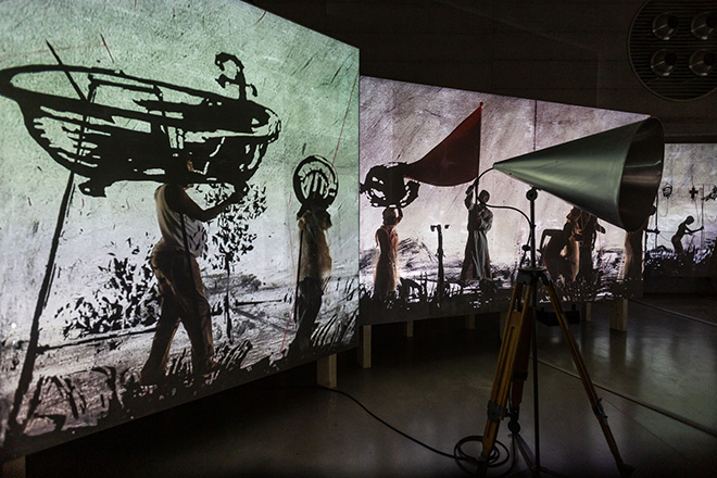 William Kentridge - Milano, Palazzo Citterio, 2026, installation view William Kentridge - Milano, Palazzo Citterio, 2026, installation view