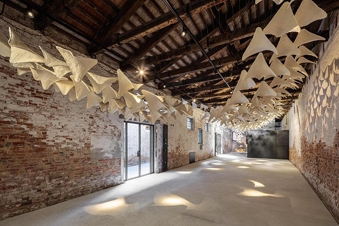 Deggendorf Institute of Technology - Flight into Shadow, installation view, Venezia. Photo credit: Jacopo La Forgia Deggendorf Institute of Technology - Flight into Shadow, installation view, Venezia. Photo credit: Jacopo La Forgia