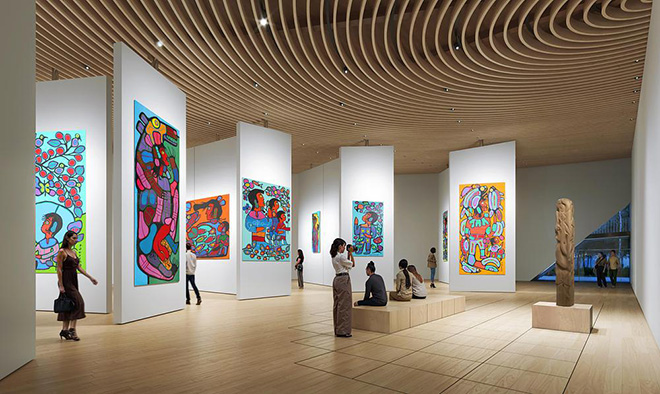 SPECTACLE - MOAPAA (Museum of Aboriginal Peoples’ Art and Artifacts). Photo credit: SPECTACLE with brick