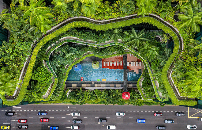 Bali Rice Terrace 2 by Chin Leong Teo, Singapore / The 2nd International Aerial Photographer of the Year, 2nd Place 2026 International Aerial Photographer of the Year.