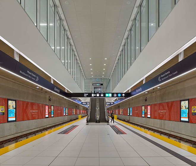 Eglinton Crosstown LRT, Toronto. The urban tapestry is an iconic element of the SITU approach. Photo credit: Tom Arban Eglinton Crosstown LRT, Toronto. The urban tapestry is an iconic element of the SITU approach. Photo credit: Tom Arban
