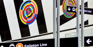 Eglinton Crosstown LRT, Toronto. A city-building endeavour, the Eglinton Crosstown weaves together art and architecture, infrastructure and public realm. Photo credit: Tom Arban