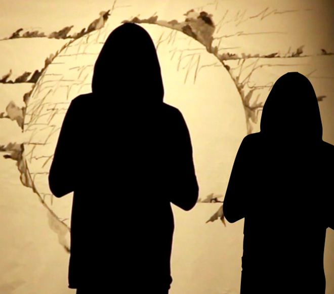 Opiemme (during a painting performance at Theater TAG, IT)