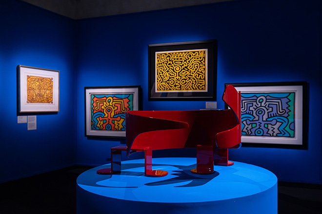 KEITH HARING - Installation view, Palazzo Braschi, Roma. Photo credit: Monkeys Video Lab