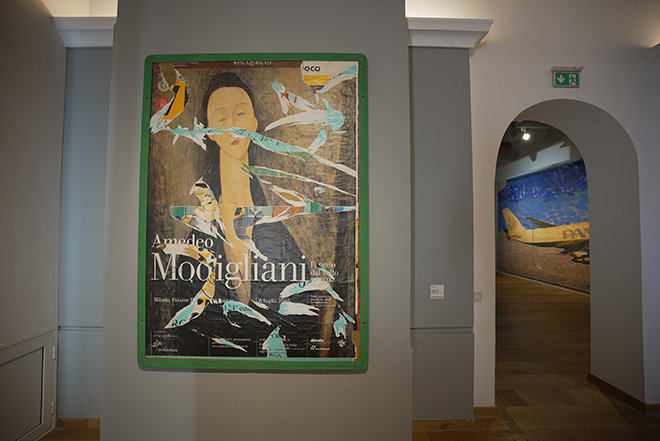 Installation view, Mimmo Rotella. MONUMENTALE. Photo courtesy: Alfredo Capellupo