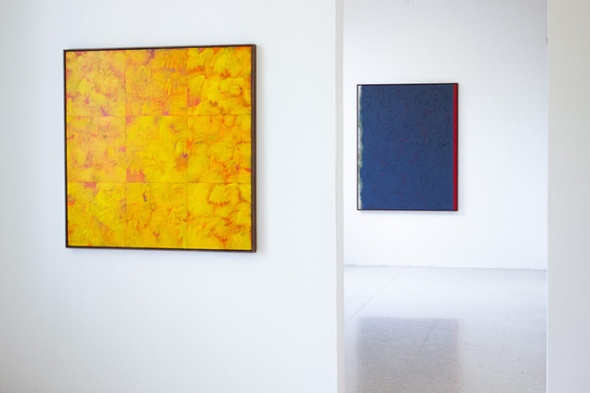 Veduta della mostra Claudio Verna. La luce è un luogo presso Villa delle Rose, Bologna  MAMbo - Museo d'Arte Moderna di Bologna| Settore Musei Civici | Comune di Bologna. Courtesy LABS Contemporary Art