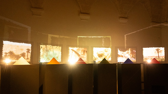 THE SEA IS CLOSER THAN YOU SEE - Arte contemporanea, intelligenza artificiale e cultura mediterranea a Matera. Foto opening Mostra. Courtesy: Fondazione Matera Basilicata 2019