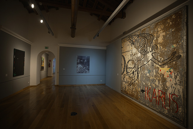 Installation view, Mimmo Rotella. MONUMENTALE. Photo courtesy: Alfredo Capellupo