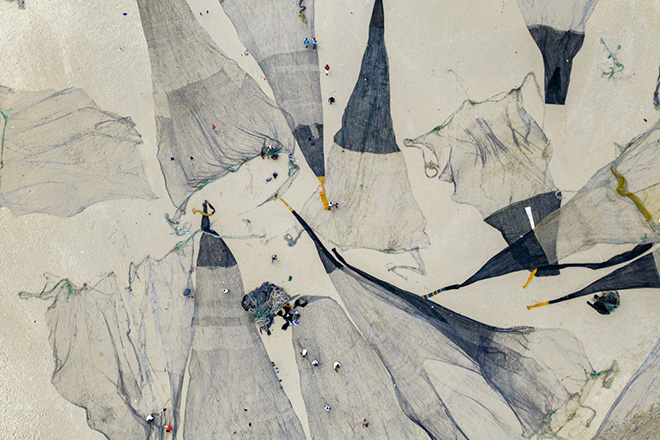 ©Mohammed Al Balushi - Creatures of the Tide, Cox's Bazar (Bangladesh). Abstract, Drone Photo Awards 2026