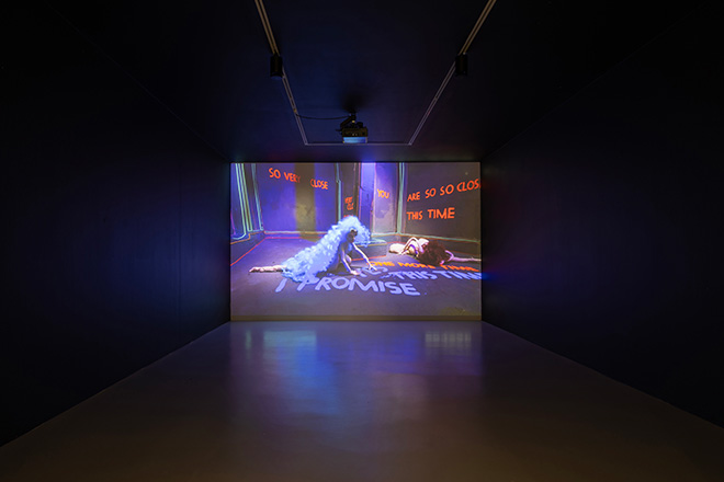 Nathalie Djurberg & Hans Berg - Song of the Sirens, 01.10. – 19.12.2026. Installation view Gió Marconi, Milan. Courtesy: the artist; Gió Marconi, Milan. Photo: Fabio Mantegna