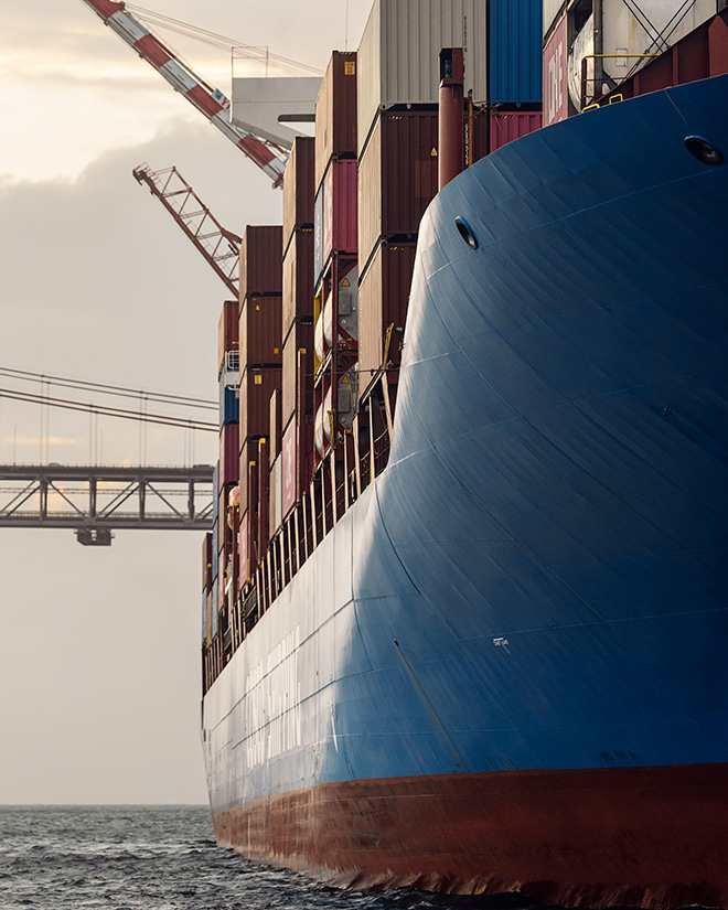 Cargo Ship, Lisbon, 2026 © Anastasia Samoylova