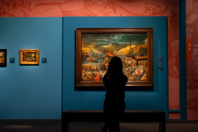 I BRUEGHEL - Le origini dei generi pittorici in Europa, installation view, Palazzo Reale. Photo credit: Sofia Brogi
