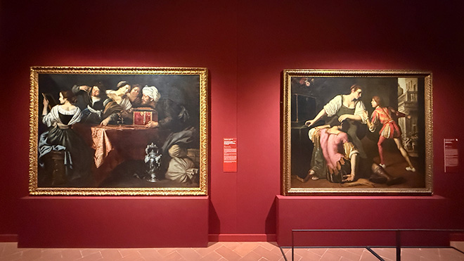 Artemisia Gentileschi a Firenze, installation view,  Museo degli Innocenti, Firenze
